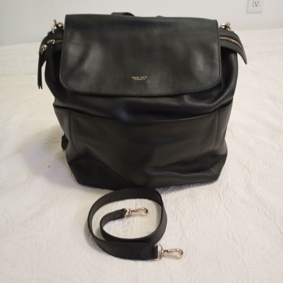 Mina baie Other - Mina Baie Kinney Vegan Leather Diaper Bag Black Backpack